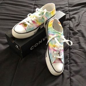 Rainbow tie dye converse
